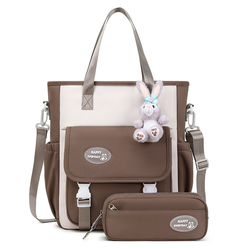 School bag, high quality waterproof capacious backpack, for secondary school, simple and elegant design