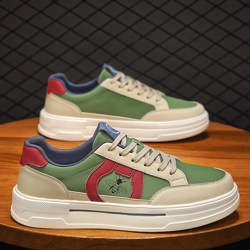 Estación europea nuevo verano transpirable estilo deportivo tendencia personalidad zapatos de patinaje de altura universal bajo casual ultra ligero zapatos de hombre