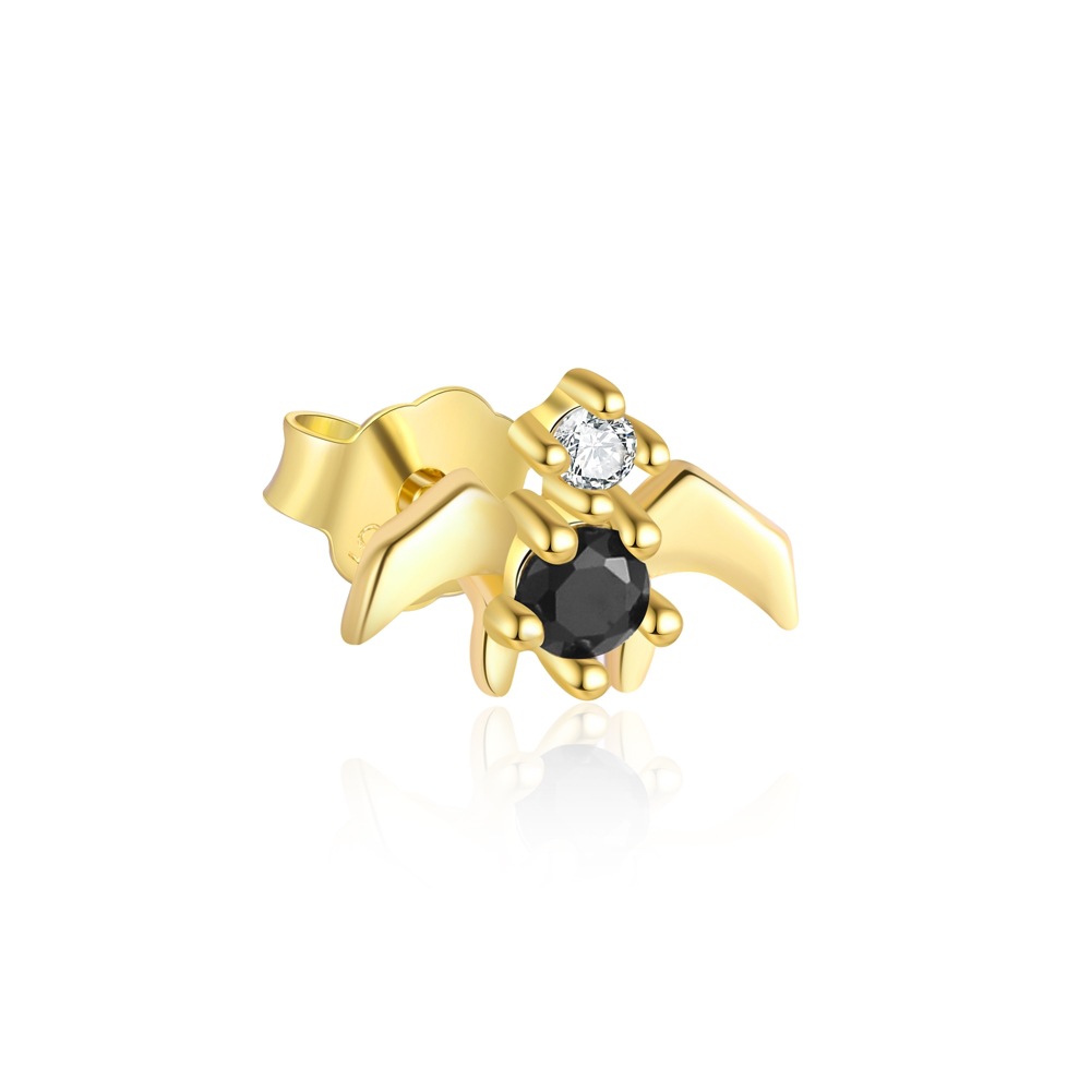 925 Sterling Silver Ear Needle Material Zircon Inlay Material 1 Piece 1 Pair 925 Sterling Silver Zircon 925 Sterling Silver Earrings Animal Butterfly Ear Studs