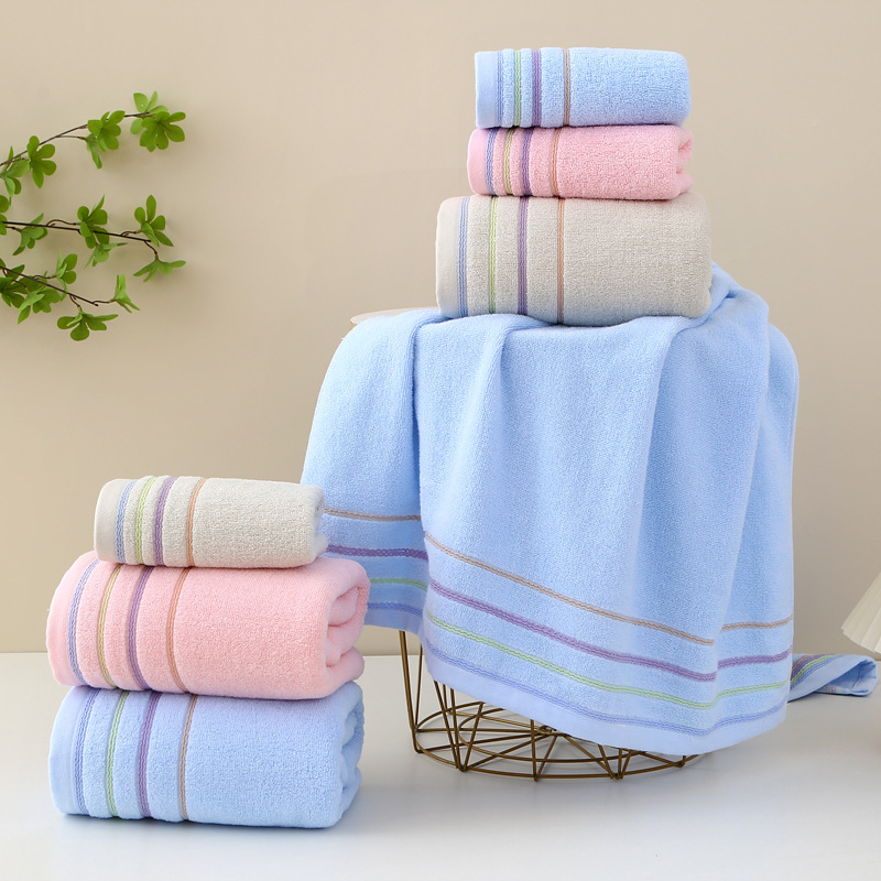 Wholesale Pure Cotton Household Cotton Towels, Adult Face Towels, Men's and Women's Couple Bath Towels, Soft and Absorbent Gift Set