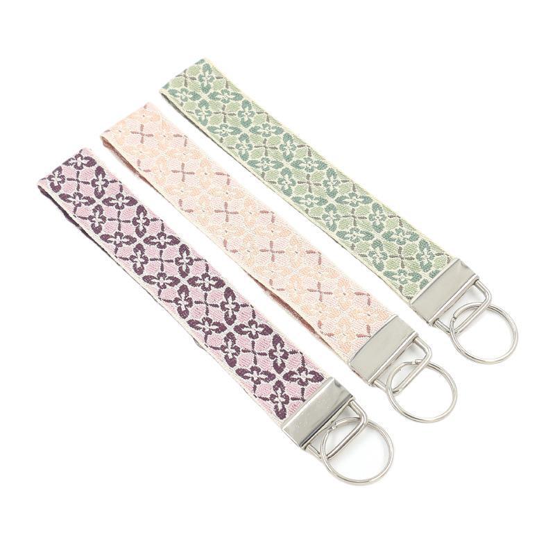 Ethnic Style Embroidered Keychain, Hand-Woven Wristband, Environmentally Friendly Material, Cross-Border Hot-Selling Bracelet