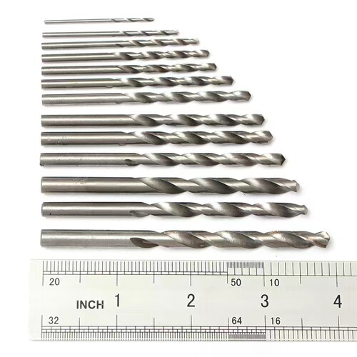 Hot-selling high-speed steel twist drill set, straight handle twist drill, woodworking drill, titanium-plated 13-piece twist drill set