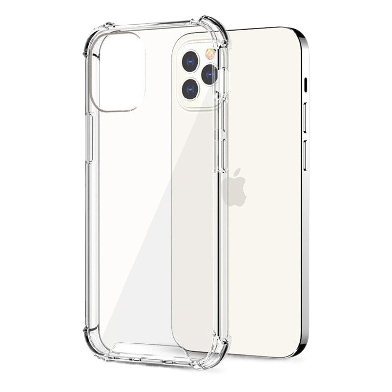 Aplicable a la caja del teléfono móvil transparente iPhone14 Apple 13PROMAX airbag de cuatro esquinas resistente a las caídas Apple 15 caja del teléfono móvil