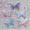 Transparent nail sequins PVC with bow, children's hair accessory