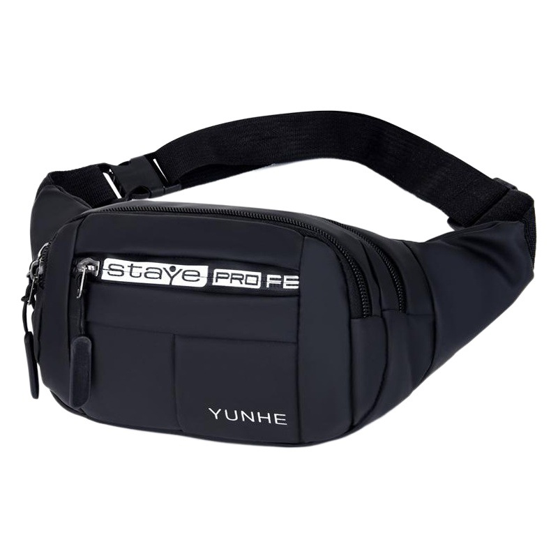 Foreign Trade Leather Film Men's Waist Bag, Large Capacity Men's Chest Bag, Women's Crossbody Bag, Business Outdoor Women's Mobile Phone Bag