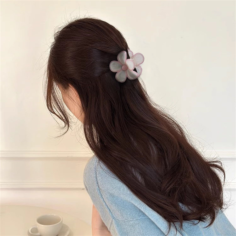 Advanced Sense Small Flower Agarre Female Cream Jelly Colisión Horquilla Horquilla Horquilla Tocado en la parte posterior de la cabeza