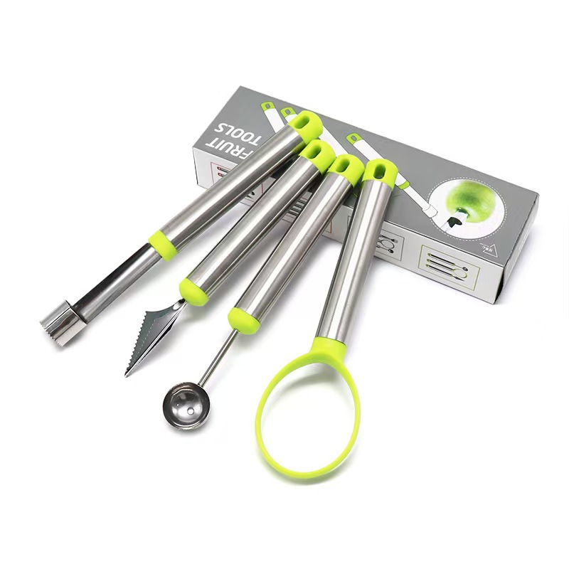 컬러 박스 4 개 세트 (녹색)