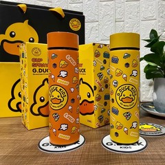 Yellow Duck Digital Display Insulated Cup High-End Insulated Water Cup Baby 304 Stainless Steel Water Cup Outdoors Insulated Cup