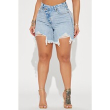 V 31520 High Waist Denim Shorts ����ţ�ж̿� ŷ������羳