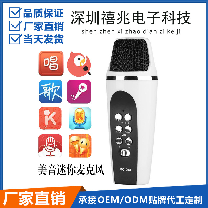 Micrófono universal de karaoke para TikTok, mini micrófono de computadora para transmisión en vivo, micrófono de mano con cable para karaoke