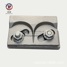 加工：双孔压板 起重机钢轨压板 鱼尾板 焊接双孔压板 压板组合件