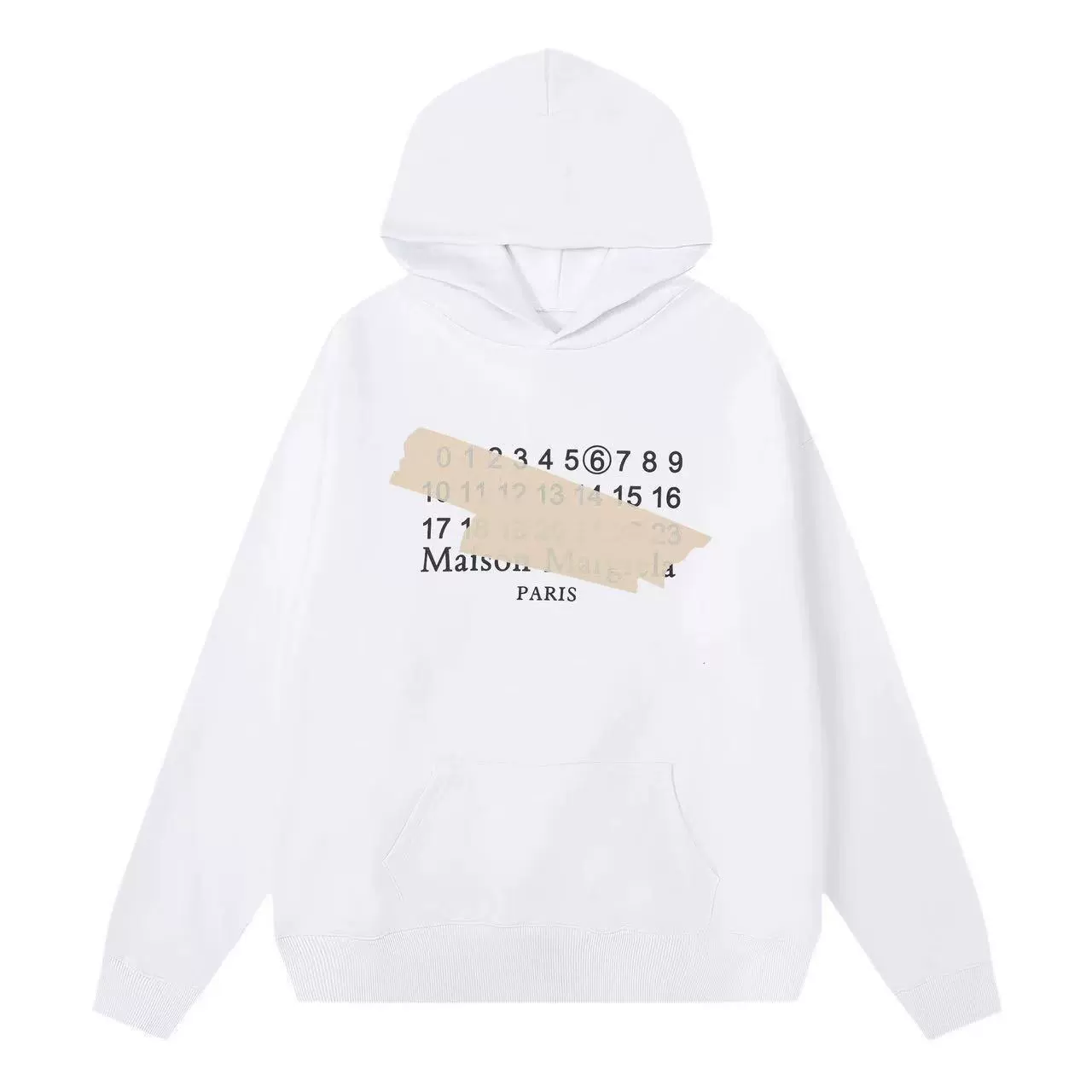 Футболка с длинным рукавом Maison Margiela унисекс свободного кроя с круглым вырезом
