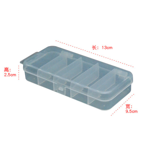 Manufacturer wholesale five-compartment hook box accessories storage box mini plastic box set storage box Lure bait box