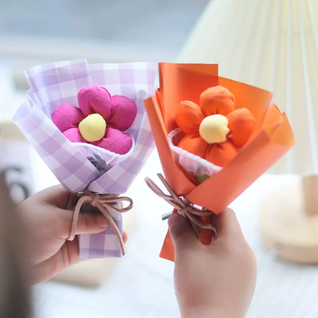 Мини-вязаный цветок маленький букет автомобильный вязаный фруктовый букет подсолнух с ручной подарочной декоративной ручной тканой симулятор