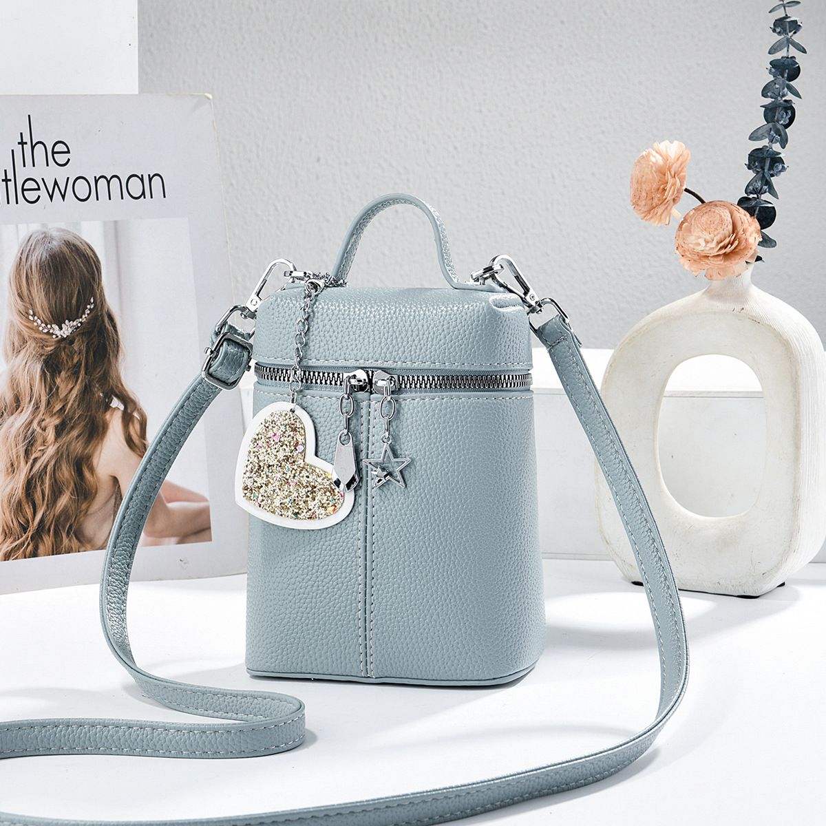 Exquisita mini bolso de cubo casual bolso de viaje diario de moda versátil mochila de hombro bolsas transfronterizas