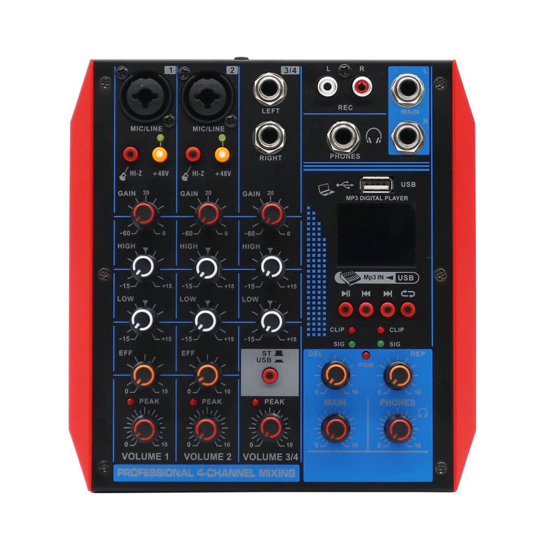 专业调音台KTV舞台会议usb播放蓝牙混音数字电脑音响设备跨境电商