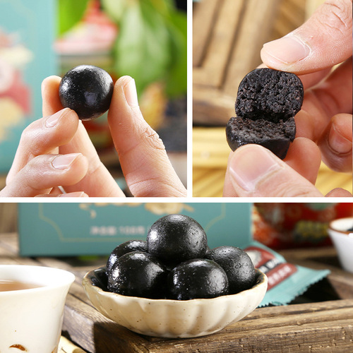 Goddess Day gift nine steamed green box black sesame balls sesame powder black sesame balls source factory shipped 108g box