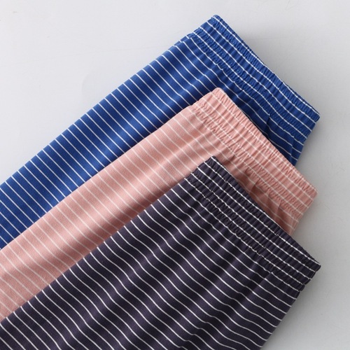 Arrow pants men's pure cotton breathable striped boxer briefs men's loose large size casual boxer shorts toe pajama pants trendy