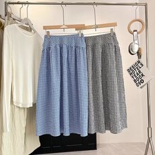 日单女装休闲泡泡纱长裙显瘦半身裙a字裙25春季新款477691 475858