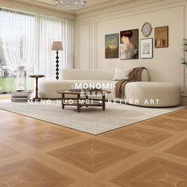 法式艺术拼花柔光天鹅绒凡尔赛800x800木纹砖 客厅卧室原木地板砖