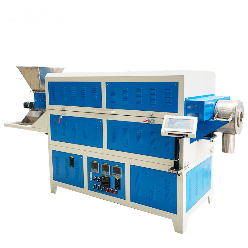 加密封进出料仓的高温回转炉 双温区硅碳棒加热 石英管防腐蚀BLMT