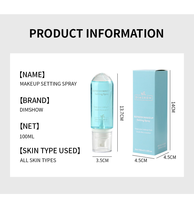 Cross-border bestseller DIMSHOW Setting Spray and Pre-makeup Toner undefined
