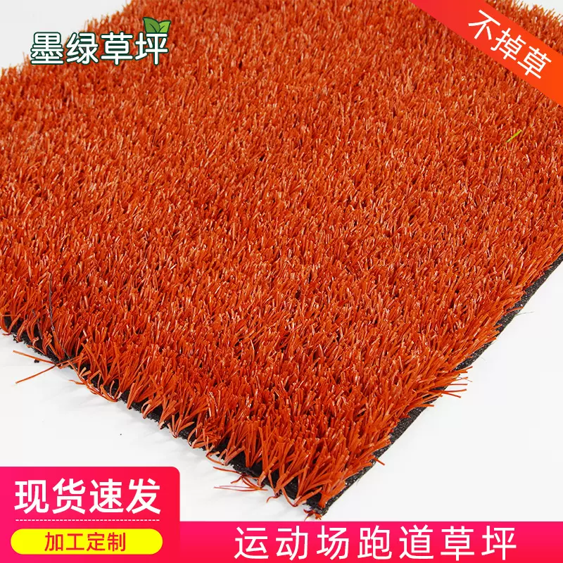 人造草坪仿真草坪户外假草皮幼儿园学校彩色跑道红色草坪地毯垫子