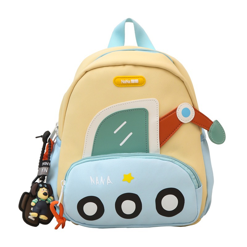 Jardín de infantes mochila escolar ligera para mujeres 2025 nueva caricatura encantadora excavadora mochila para hombres mochila de primavera