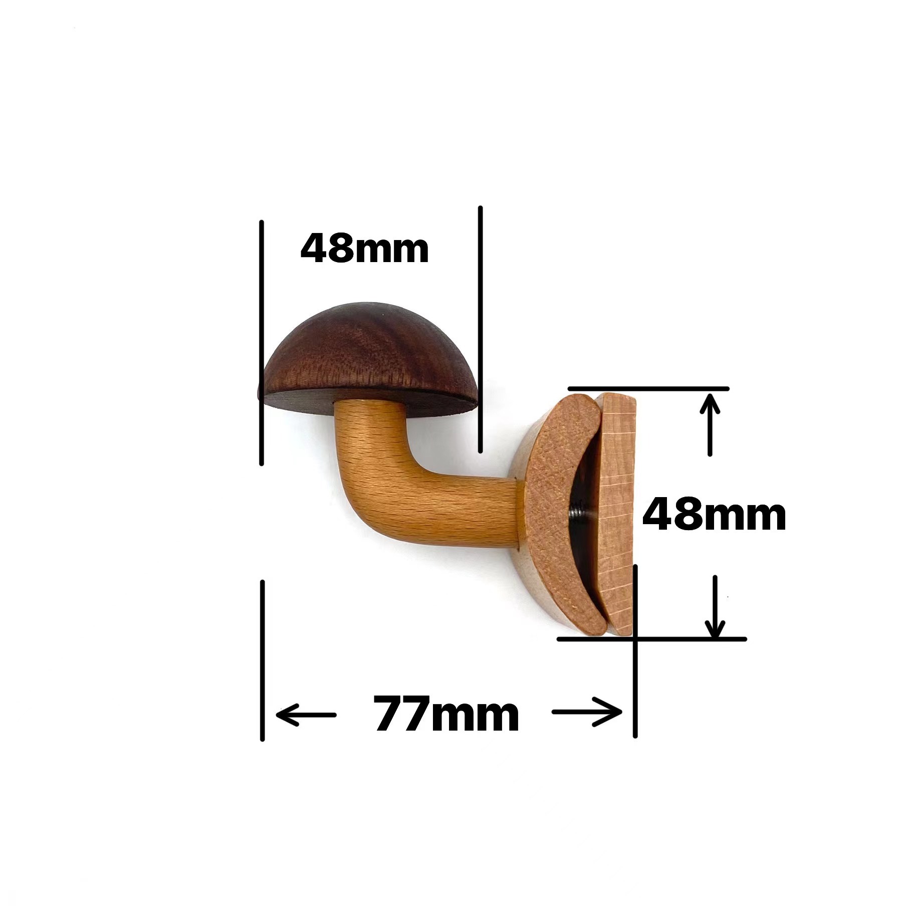 15g Weight Refrigerator Magnet Home Textiles & Decor Type Cute Mushroom Wood Refrigerator Magnet
