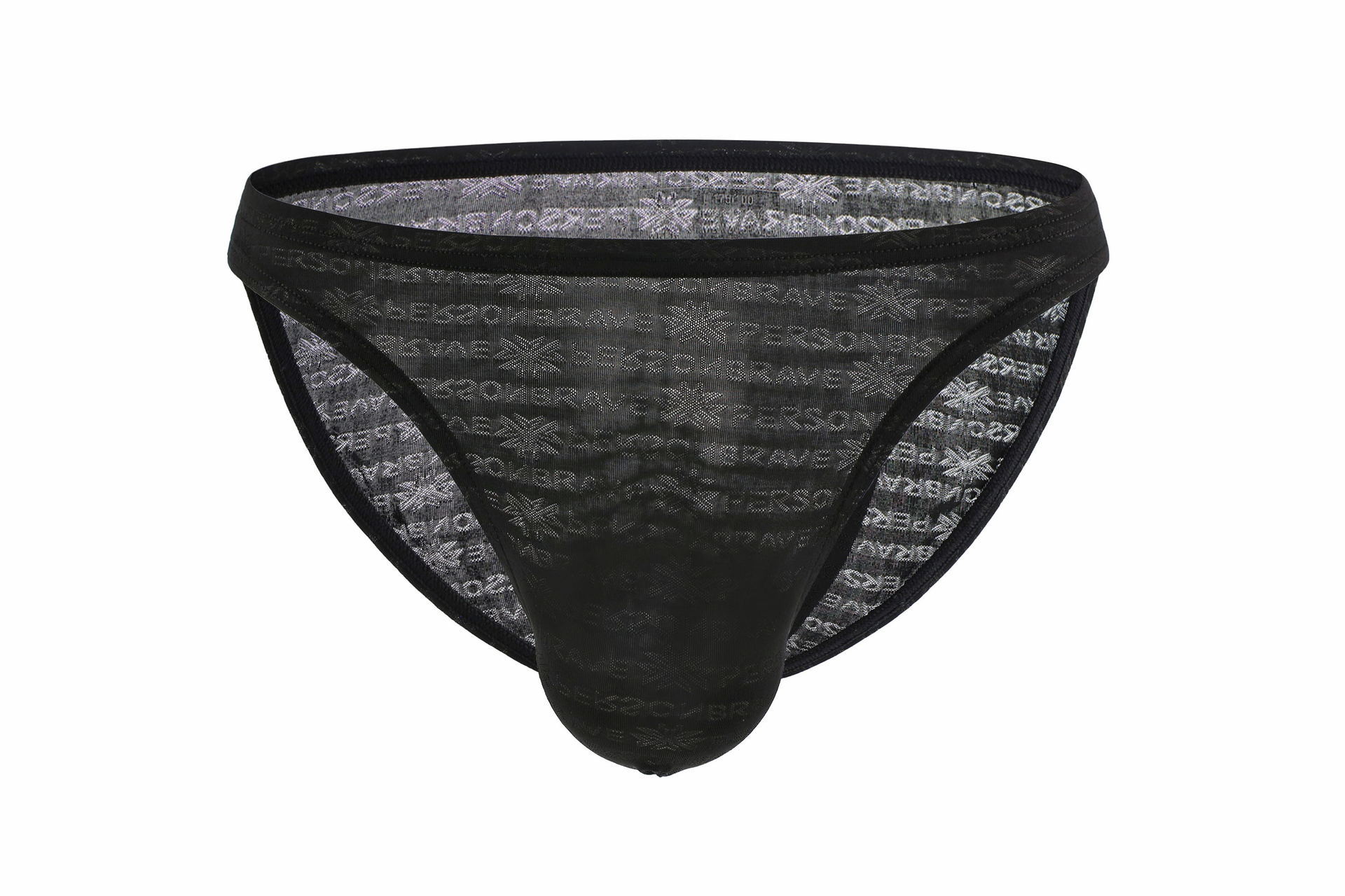 BRAVE PERSON men's underwear bikini sexy underwear mesh Jacquard striped briefs B1188#