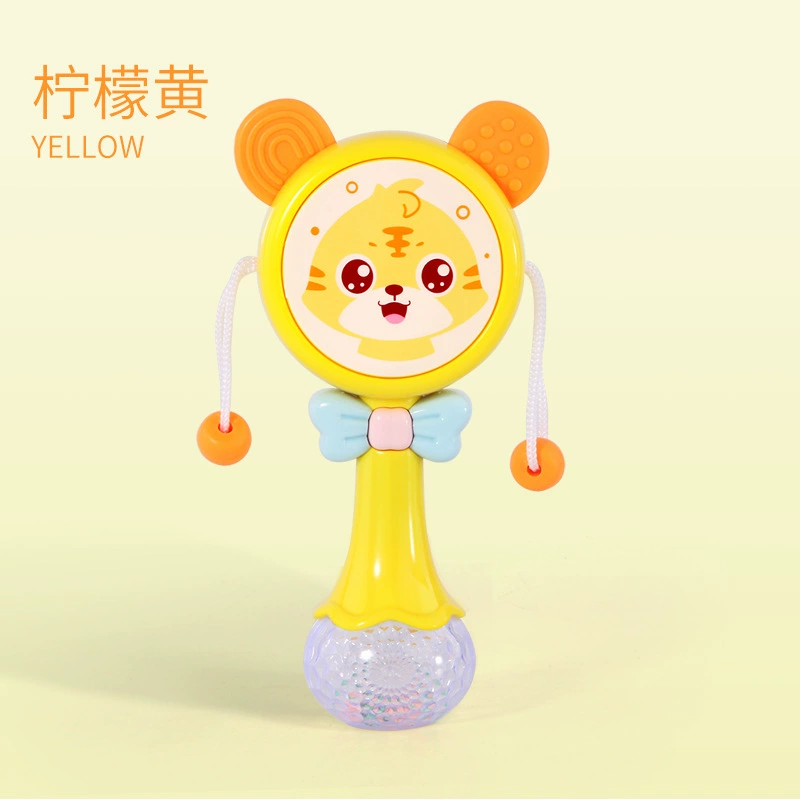 Children's universal beanbag, teether from soft rubber, music rocking drum, smart toy, can bite