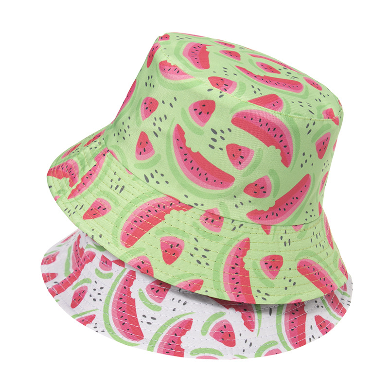 Unisex Cute Watermelon Flat Eaves Bucket Hat display picture 1