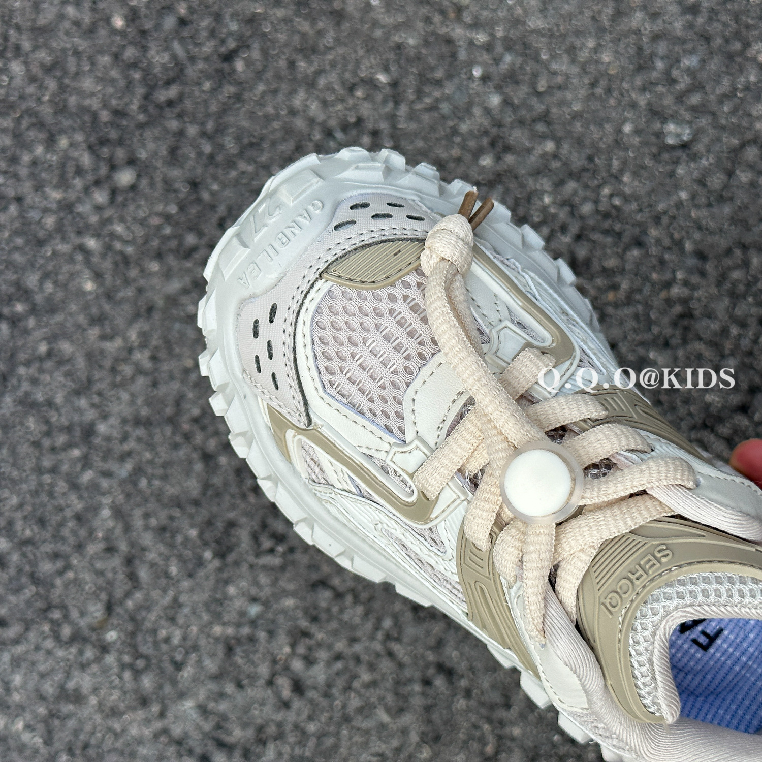 QQO Kinderschoenen 2023 Herfst Nieuwe Jongens Mode Tucker Tire Schoenen Antislip Sportschoenen Meisjes Papa schoenen_voghion.com
