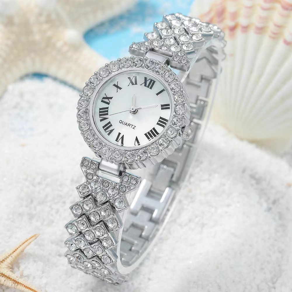 23 Year New Set Diamond Women's Bracelet Watch Luxury Fashion Gift Box Watch Bracelet Six Piece Quartz Watch Set_voghion.com