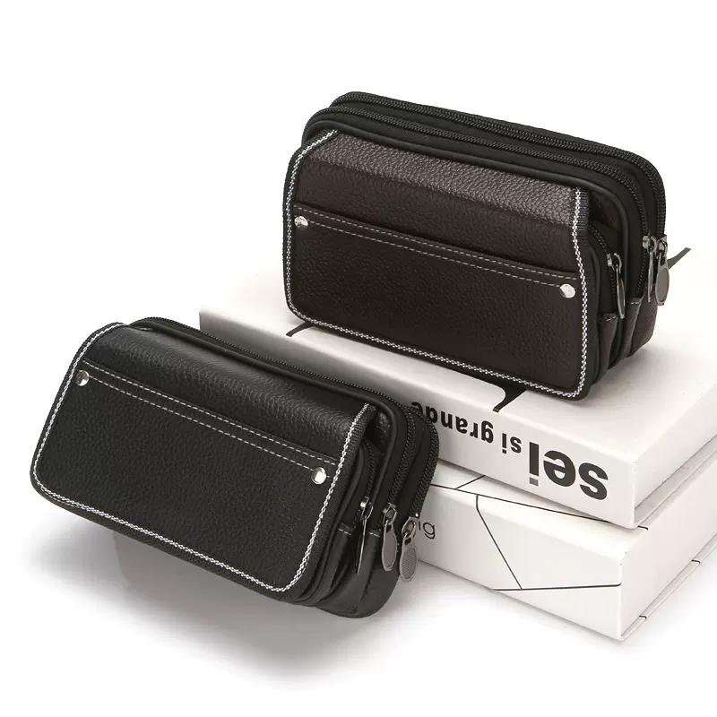 新款6.5寸手机包加厚三拉手机腰包耐磨防水穿皮带手机包腰包批发