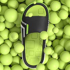 Men's New Slippers with Foot-Massaging Sensation, Soft Summer Home/Outdoor Wear, Bathroom Shower Non-Slip Silent Cool Slippers Wholesale