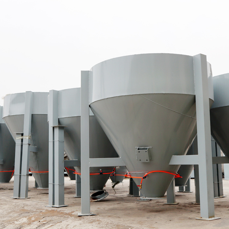 双出口干粉砂浆卧式料仓 5000公斤单出口成品仓1吨腻子粉罐