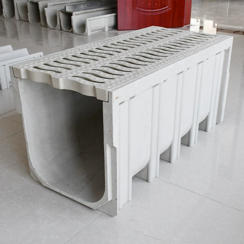 Смола дренажная Канава SMC композитная U-образная дренажная Канава интегрированная готовая дренажная канализация высокопрочная канализационная траншея