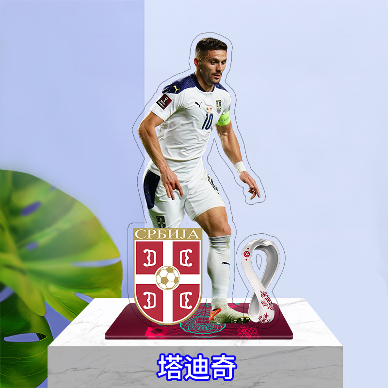 Figura Acrílica de Estrella de Fútbol de Acrílico, para Regalo de Cumpleaños