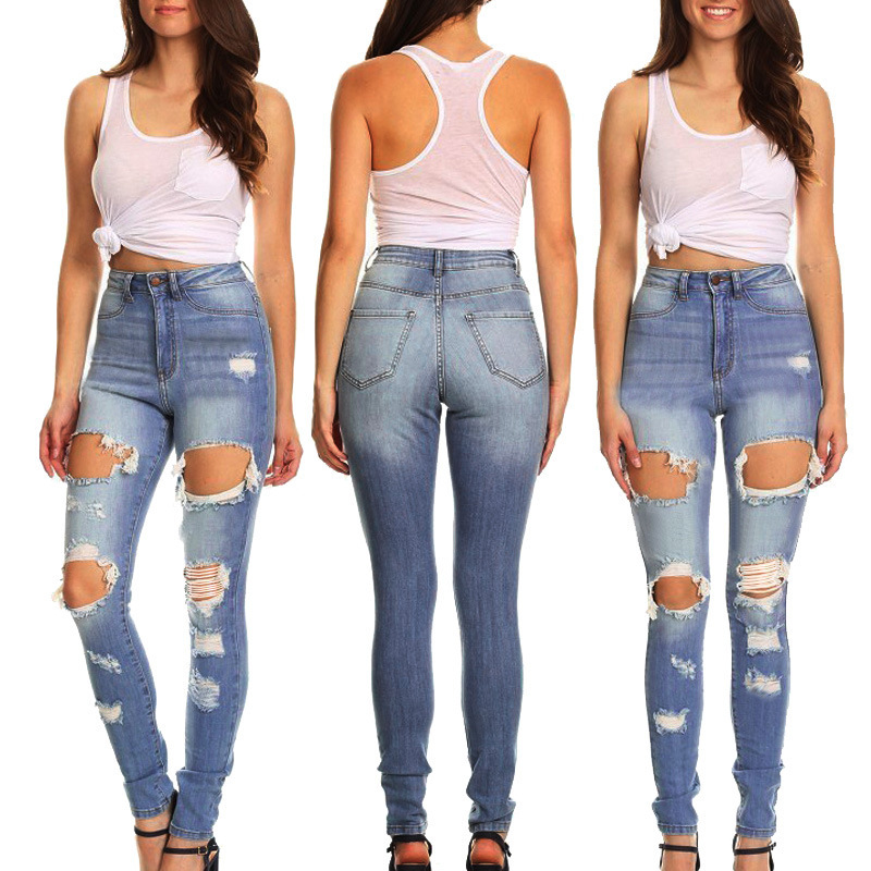 Big buttocks, buttocks, torn jeans, quick buy, spring_voghion.com
