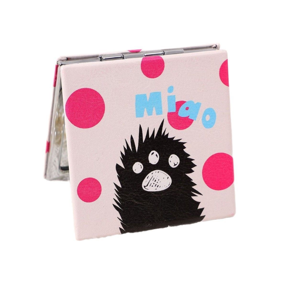 Yaliang Internet celebridad de dibujos animados lindo espejo portátil de moda pequeño espejo cosmético portátil de doble cara espejo regalo personalizado