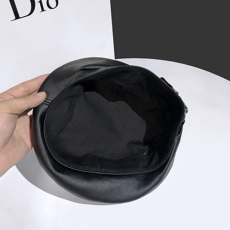 Englische achteckige Lederkette für Kinder, beliebte koreanische Version, robuste und vielseitige PU-Lederkette_voghion.com