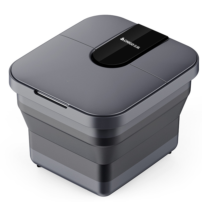 Chigo 折りたたみフットバスバケツ加熱恒温全自動フットバスバケツ家庭用マッサージバケツ電気フットバスバケツマッサージ|undefined