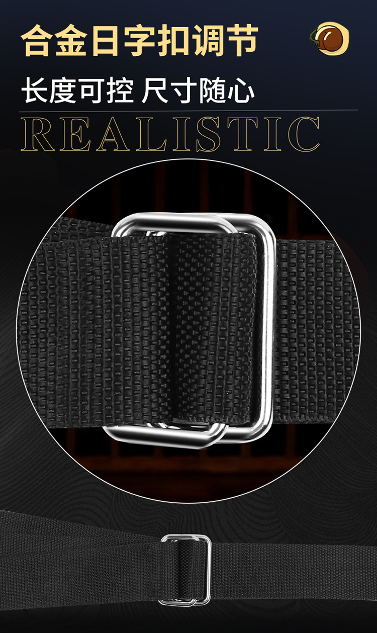 Door Swing Split-Leg Bondage Straps in Black Nylon for Adults — detail image 18