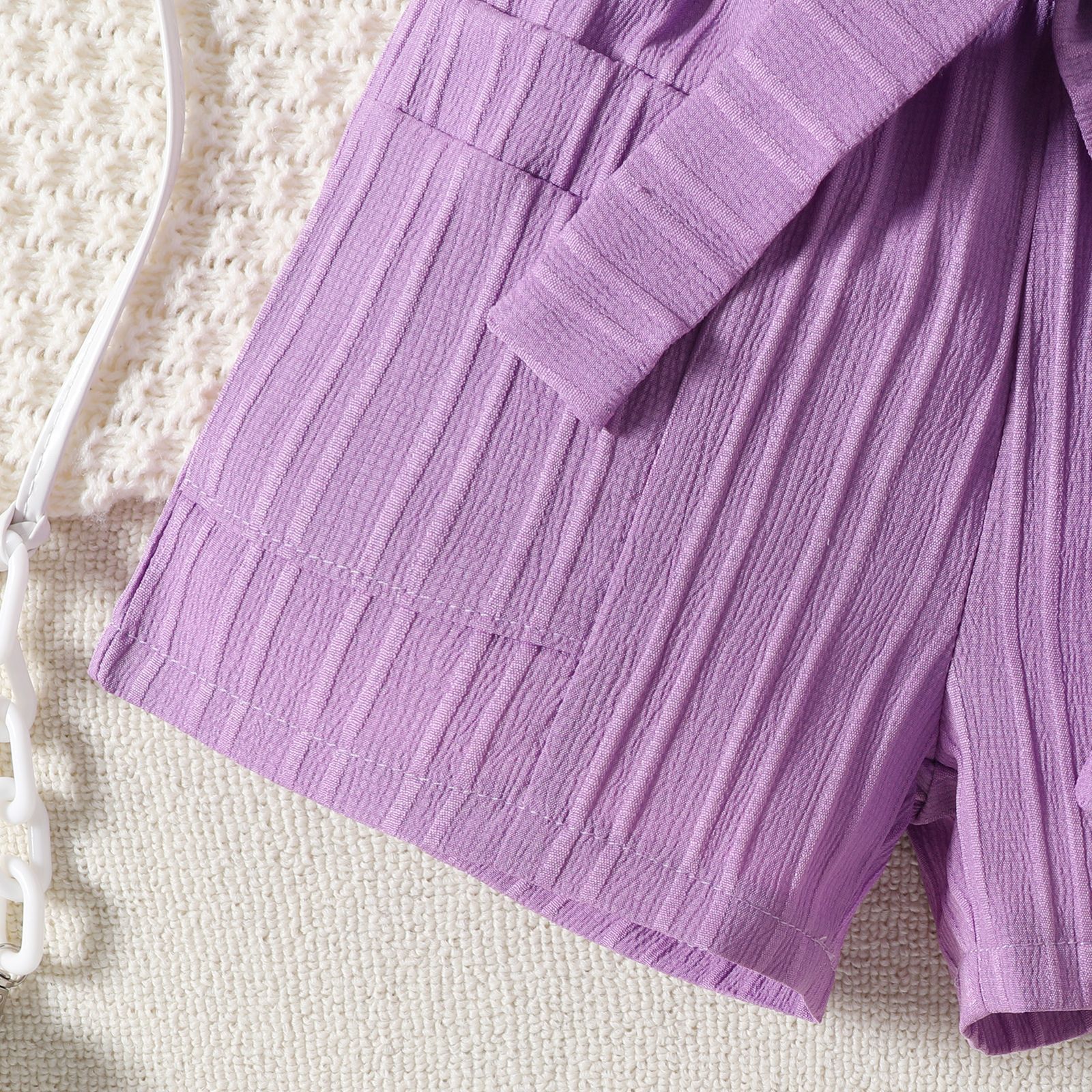 Süß Einfarbig Bogenknoten Baumwolle Mädchen Kleider display picture 10