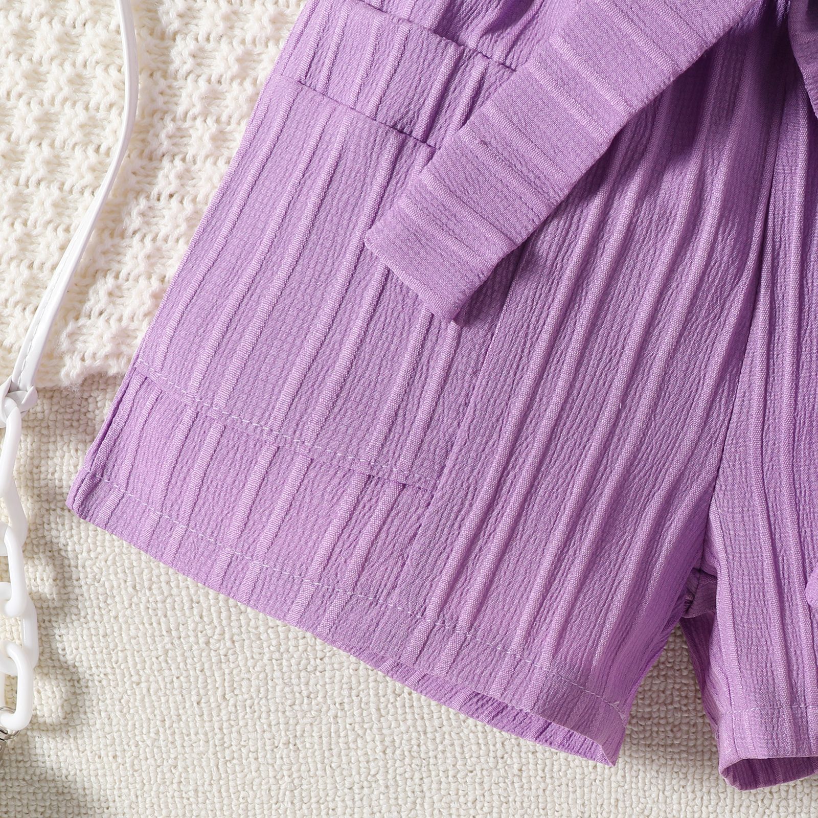 Cute Style Cute Solid Color Bow Knot Cotton Girls Dresses