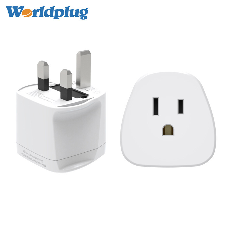 USA to UK mobile phone charger universal US to UK Singapore Hong Kong fiberglass high power conversion plug