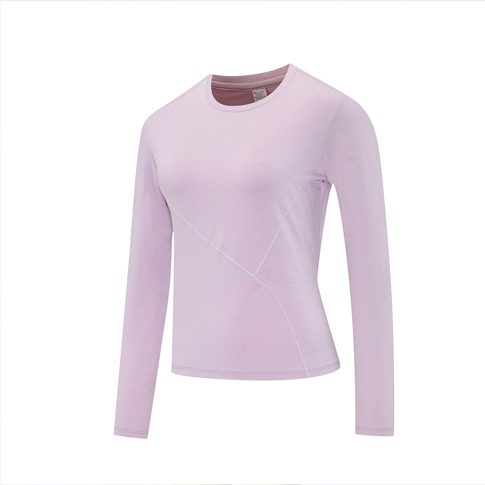 Transfronterizos Lulu otoño y invierno mujeres deportivas ociosas camisetas de manga larga ropa de moda fábrica de leggings al por mayor