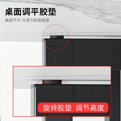 Folding dining table, three-folding table, home small apartment, multi-functional dining table, round creative mobile living room large round table