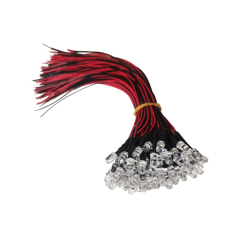 Lampu indikator LED, 12V, 5mm